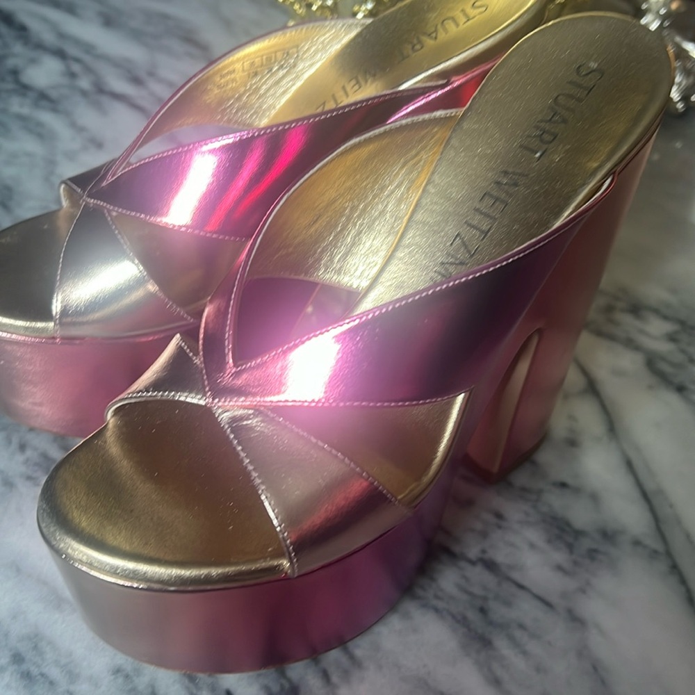 Stuart Weitzman Miami Sky High Platform Jeels